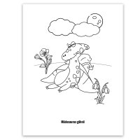 Malbuch Die Dinosaurier der großen Waldes (DIN A5)