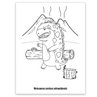 Malbuch Die Dinosaurier der großen Waldes (DIN A5)