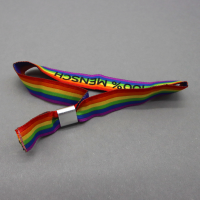 Armband 100% MENSCH Regenbogen (5er-Pack)